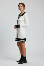 Vestito donna con colletto strutturato
