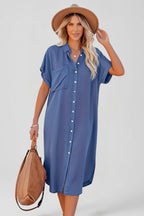 Vestito donna con bottoni sul davanti
