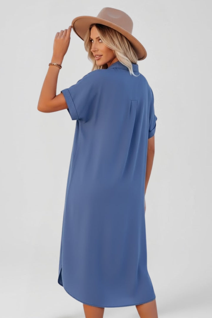 Vestito donna con bottoni sul davanti