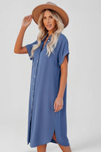 Vestito donna con bottoni sul davanti