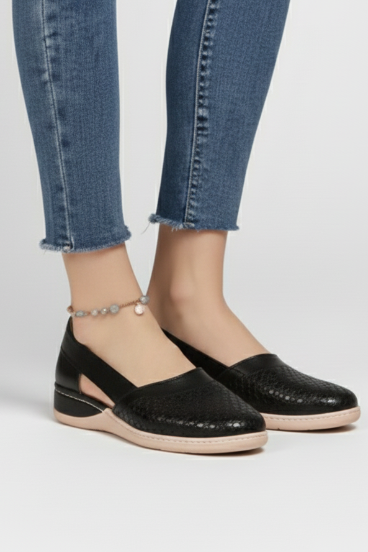 Damskie Buty Codzienne z Wycięciami i Solidną Podeszwą