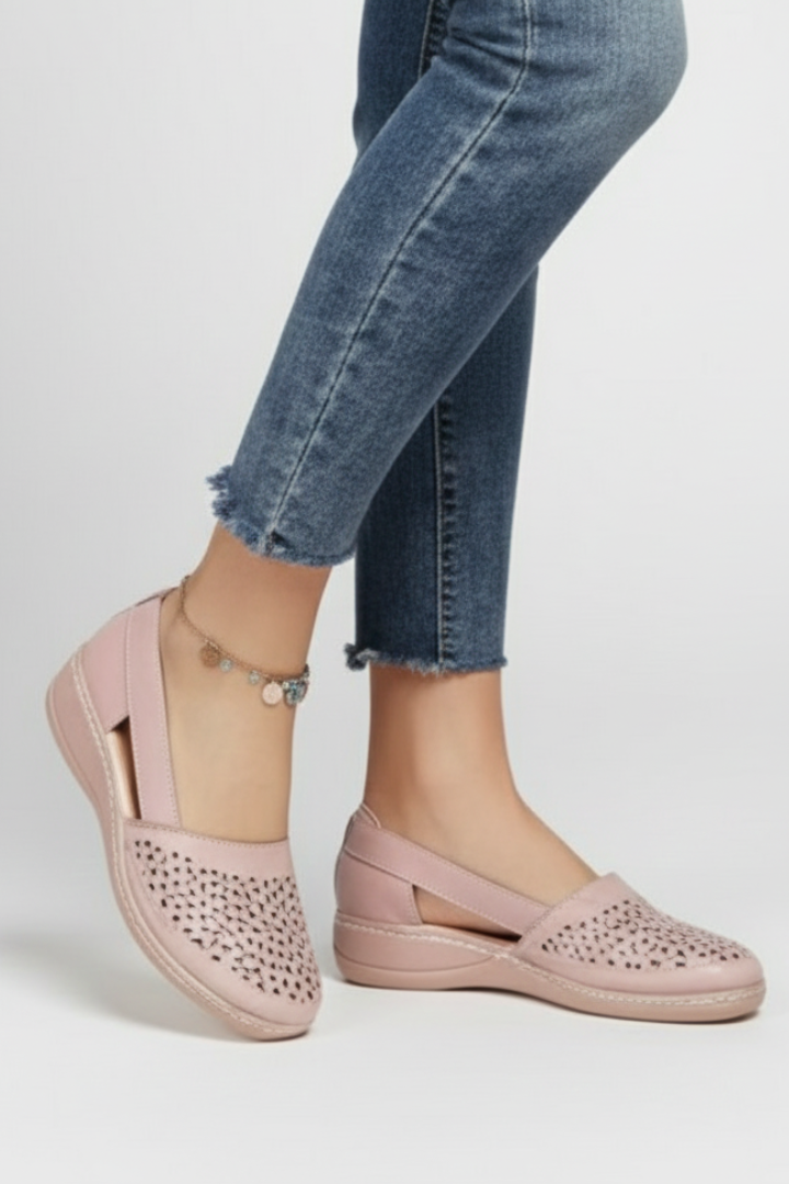 Damskie Buty Codzienne z Wycięciami i Solidną Podeszwą