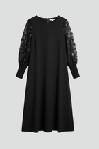 Rochie mini de damă cu mâneci din dantelă