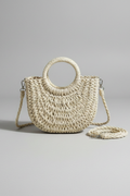 Sac porté épaule femme avec sangle et foulard