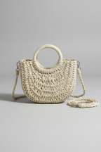 Sac porté épaule femme avec sangle et foulard