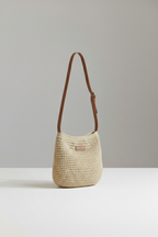 Women's Shoulder Bag With Woven Texture and Long Strap