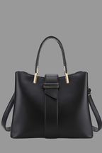 Bolso de hombro de mujer estructurado con asas