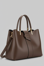 Bolso de hombro de mujer estructurado con asas