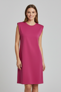 Vestito donna con spalline imbottite e senza maniche