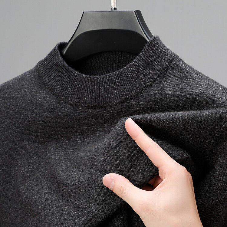Maglione donna in maglia a collo alto con maniche lunghe