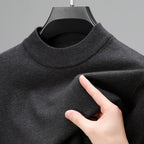 Maglione donna in maglia a collo alto con maniche lunghe