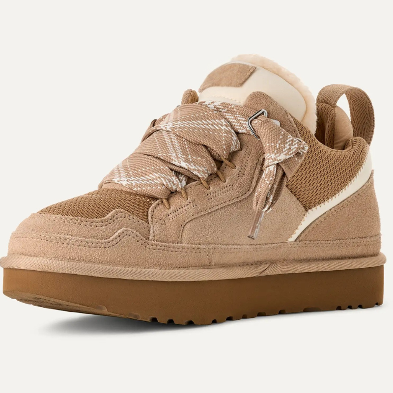Damskie sneakersy zimowe na platformie z puszystym ociepleniem i sznurowaniem