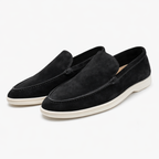 Mocassini unisex slip-on con cuciture e suola piatta