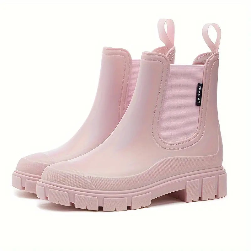 Scarpe donna Chelsea slip-on, stivaletti con suola spessa