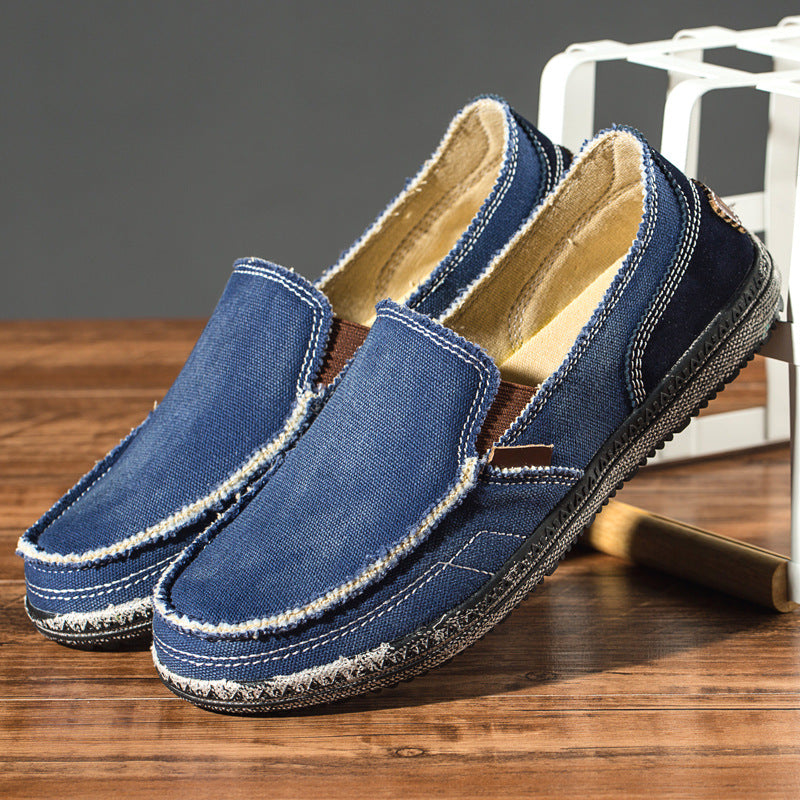 Mocasini de damă fără șiret, cu cusături decorative