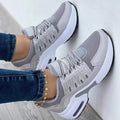 Damskie sneakersy na sznurowadła z profilowaną podeszwą