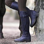 Stivali donna stile equestre al ginocchio con cinturino