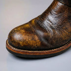 Botas altas de mujer con hebillas y caña fruncida