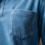 Poloshirt til mænd med lange ærmer og krave