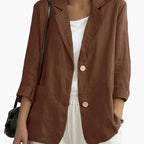 Giacca blazer donna classica con revers e tasche