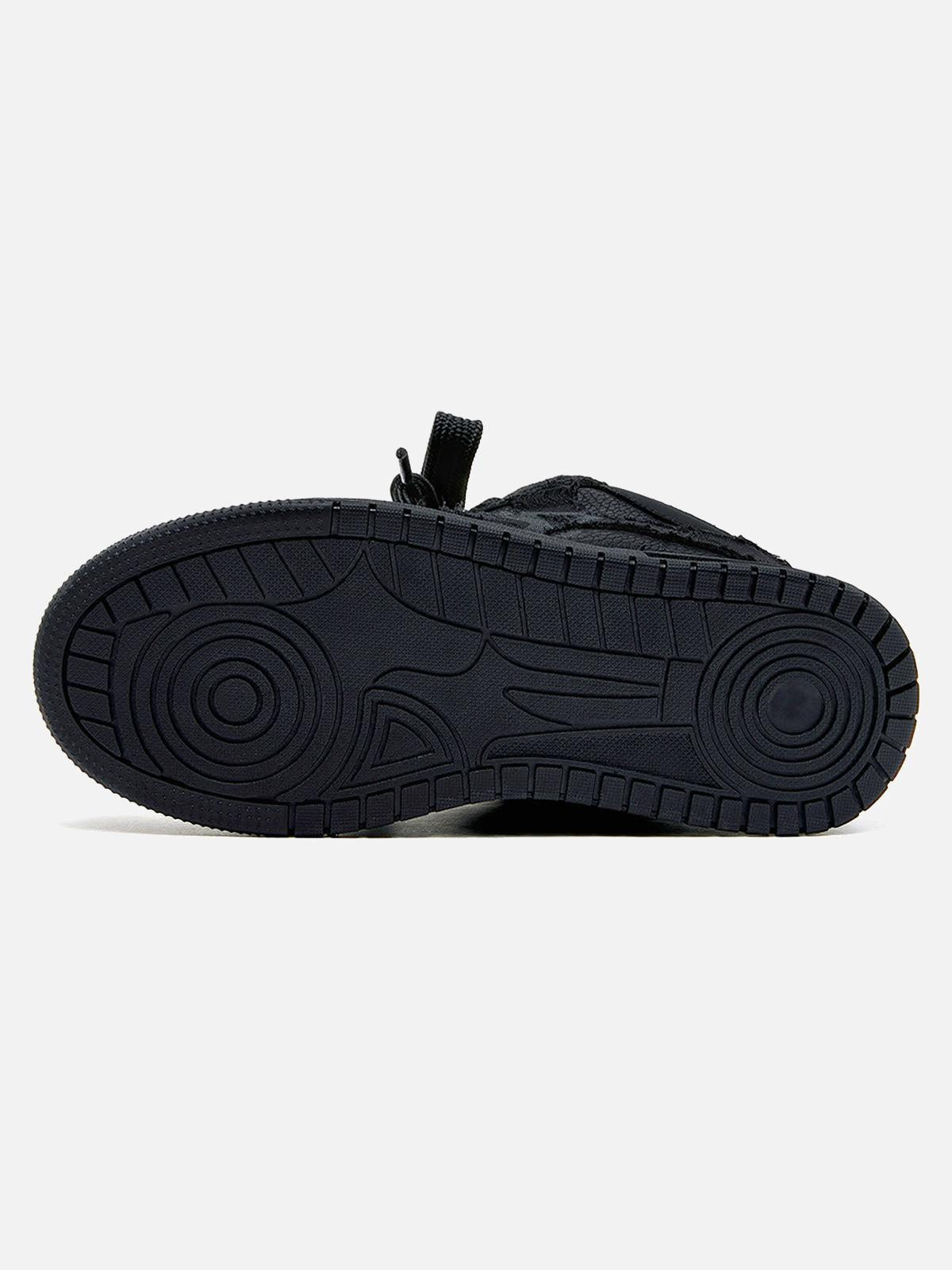 Sneakers unisex nere alte con lacci