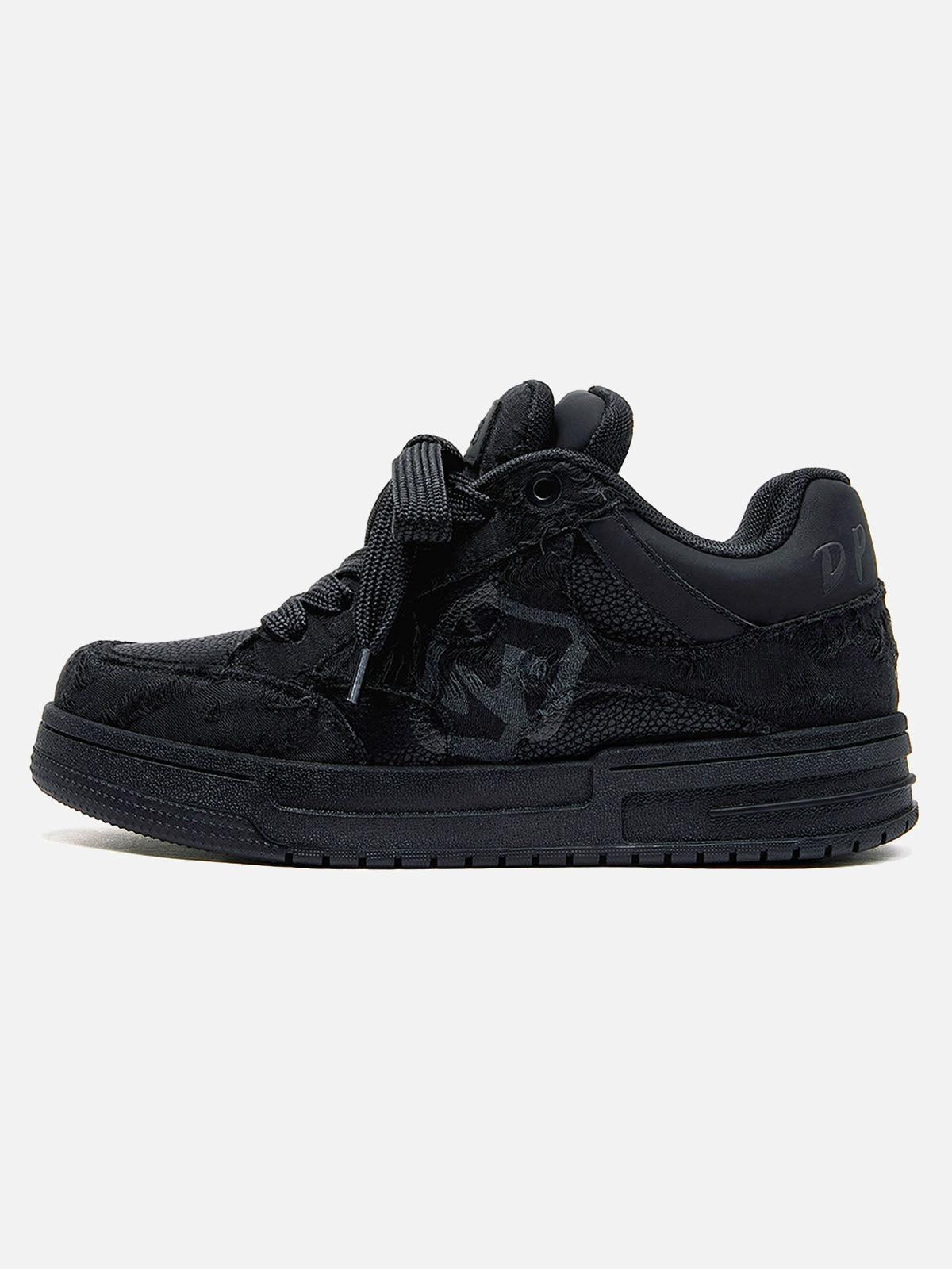 Sneakers unisex nere alte con lacci
