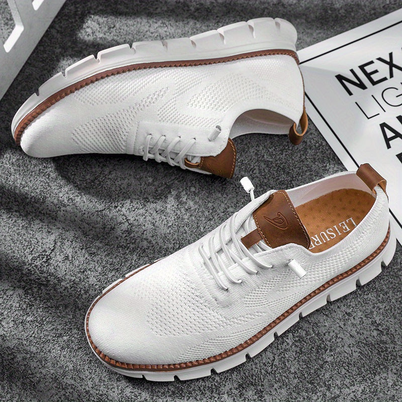 Unisex sneakers med snørebånd og dekorativ sål