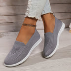 Scarpe donna slip-on sportive con tomaia in maglia