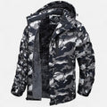 Parka uomo con cappuccio e interno morbido, maniche lunghe