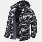 Parka uomo con cappuccio e interno morbido, maniche lunghe