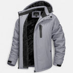 Parka uomo con cappuccio e interno morbido, maniche lunghe
