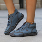 Zapatillas altas unisex con cordones y tira