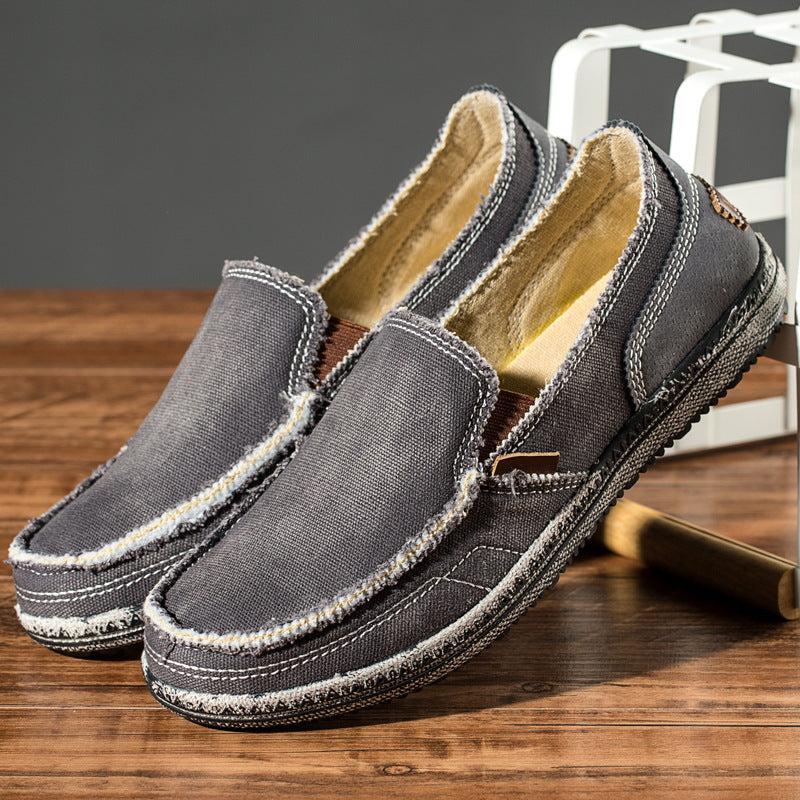 Mocasini de damă fără șiret, cu cusături decorative
