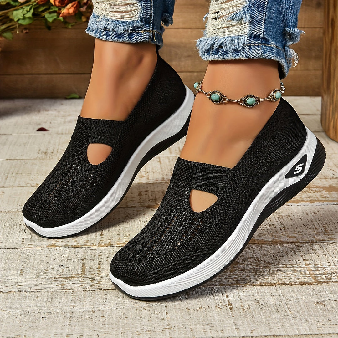 Damskie Buty Sportowe Wsuwane — Bez Sznurówek, Elastyczna Podeszwa, Oddychające