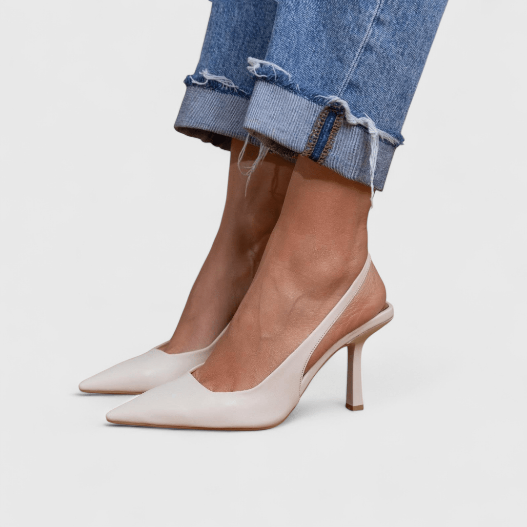 Damskie Szpilki Slingback — Szpiczasty Nosek, Czółenka