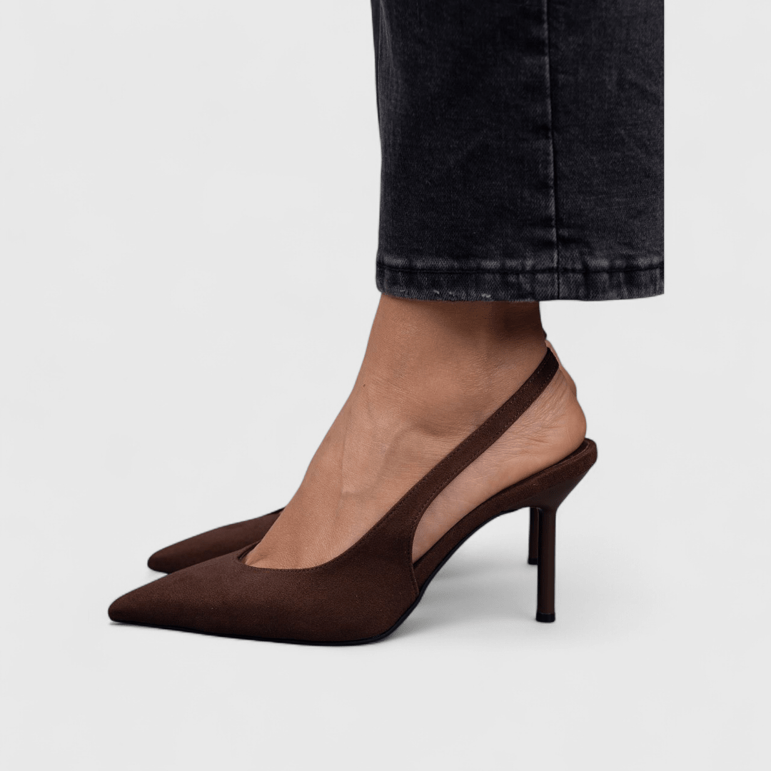 Damskie Szpilki Slingback — Szpiczasty Nosek, Czółenka