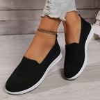 Scarpe donna slip-on sportive con tomaia in maglia