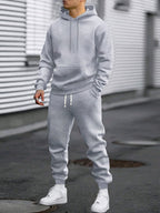 Tuta uomo con cappuccio, felpa e pantaloni jogger