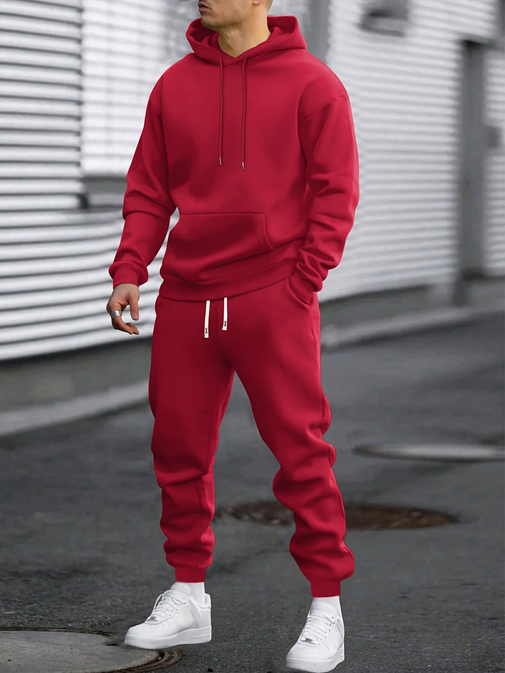 Tuta uomo con cappuccio, felpa e pantaloni jogger