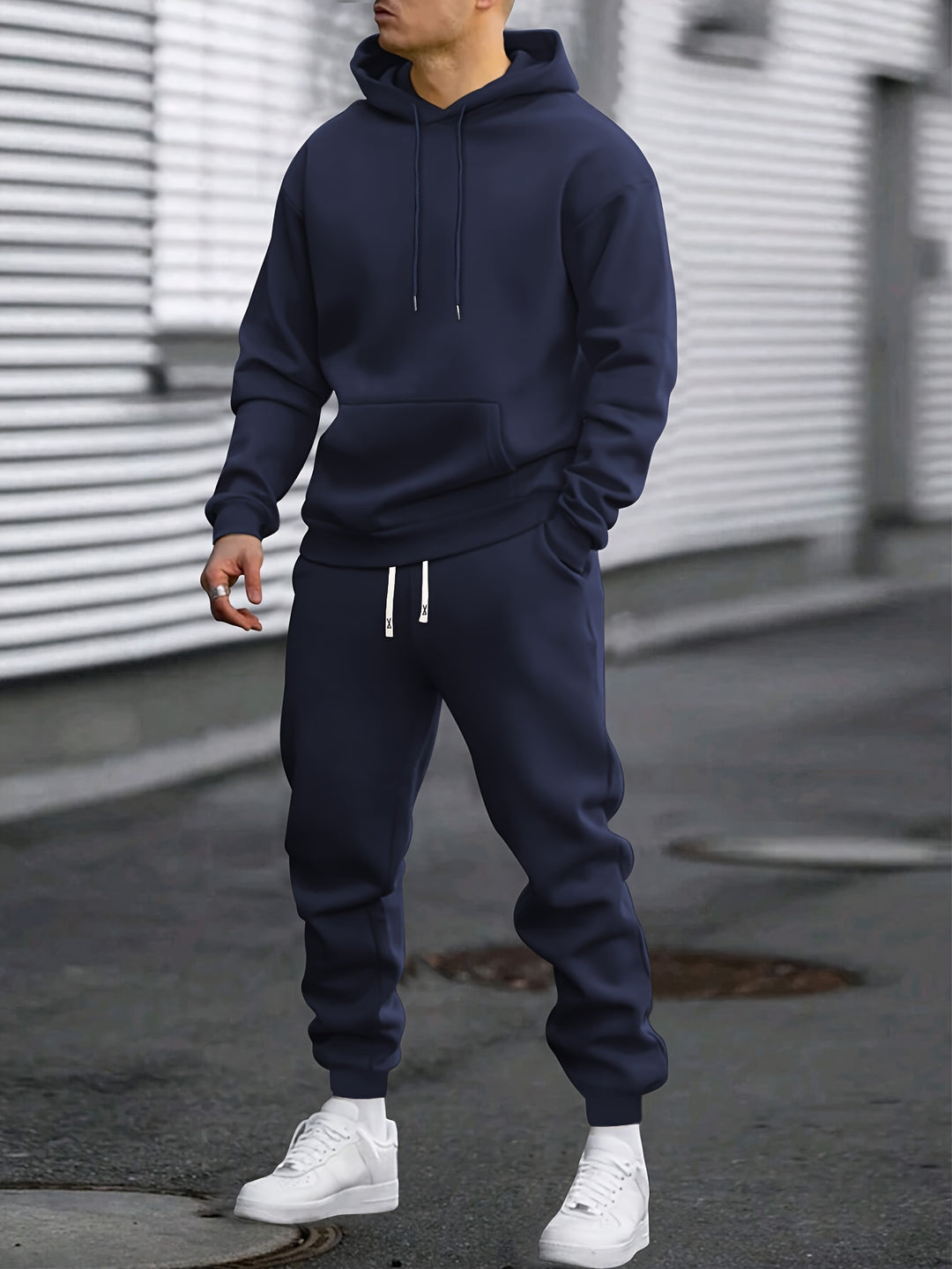 Tuta uomo con cappuccio, felpa e pantaloni jogger