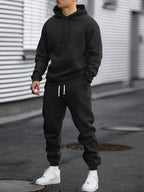 Tuta uomo con cappuccio, felpa e pantaloni jogger