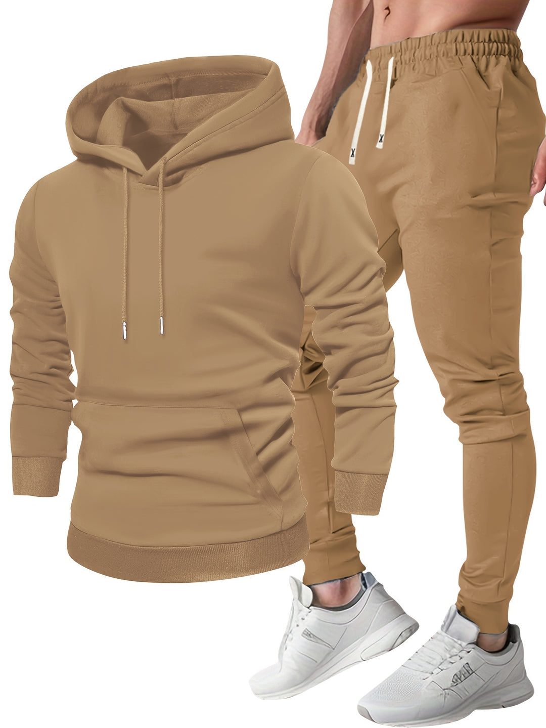 Tuta uomo con cappuccio, felpa e pantaloni jogger