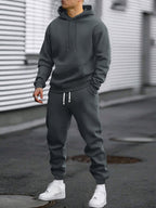Tuta uomo con cappuccio, felpa e pantaloni jogger
