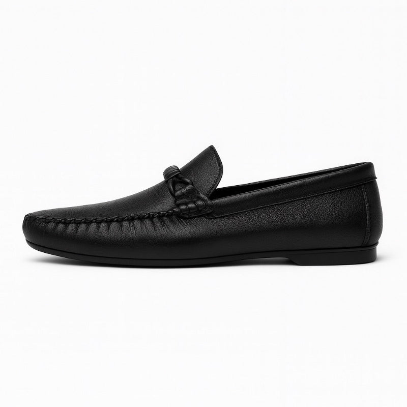 Mocassini uomo classici con fascia decorativa