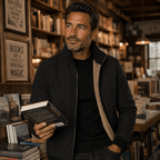 Veste homme à col montant, style bomber