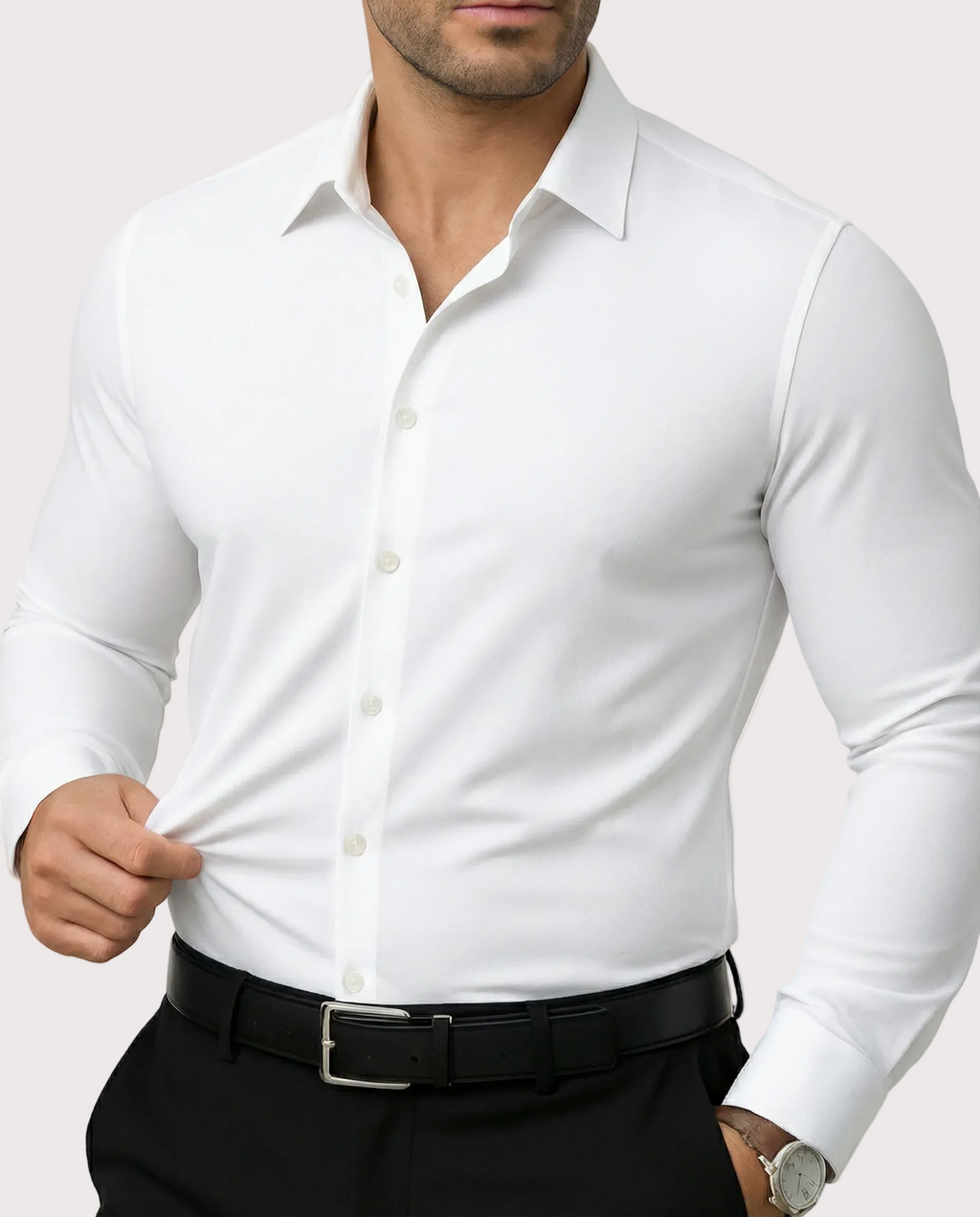 Camicia elasticizzata donna, confezione da 3, blu, taglio comodo per tutti i giorni