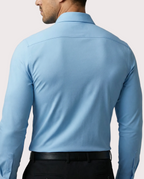 Camicia elasticizzata donna, confezione da 3, blu, taglio comodo per tutti i giorni