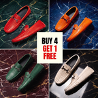 Mocasini unisex texturați cu cataramă decorativă