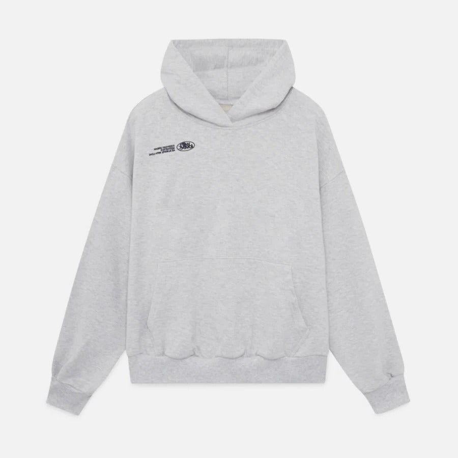 Bluza z kapturem oversize z dużym kontrastowym nadrukiem na plecach