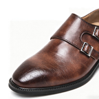 Férfi monk strap mokaszin dupla csattal
